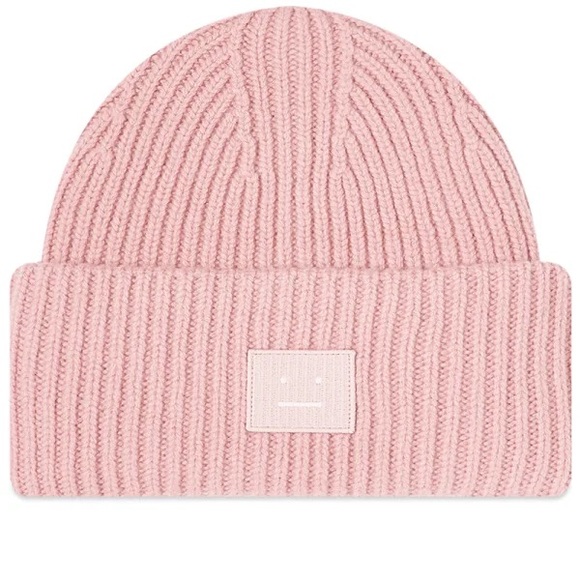 ACNE STUDIOS pink pansy face beanie - Picture 4 of 8